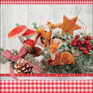 Szalvéta Ambiante Deer decor papír papírszalvéta 33x33cm,20db-os
