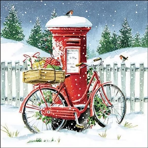 Szalvéta Ambiante Delivery bike papír papírszalvéta 33x33cm,20db-os