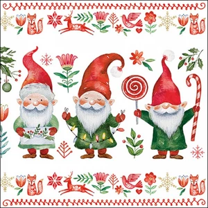 Szalvéta Ambiante Gnomes fun papír papírszalvéta 33x33cm,20db-os