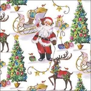 Szalvéta Ambiante Laughing santa papírszalvéta 33x33cm,20db-os