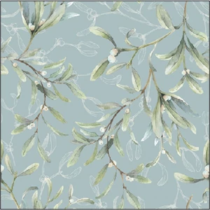 Szalvéta Ambiante Mistletoe All Over green papírszalvéta 25x25cm,15db-os