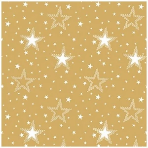 Szalvéta Ambiante Night sky white/godl papírszalvéta 33x33cm,20db-os