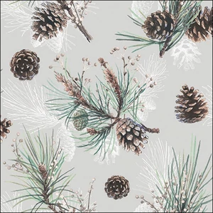 Szalvéta Ambiante Pine Cone All Over papírszalvéta 33x33cm,20db-os