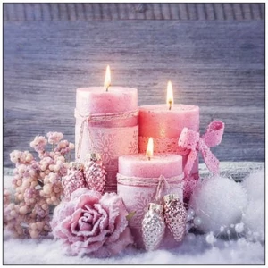 Szalvéta Ambiante Romantic Candl es papírszalvéta 33x33cm,20db-os
