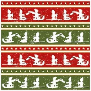 Szalvéta Ambiante Sleigh Ride papírszalvéta 33x33cm,20db-os