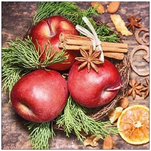 Szalvéta Ambiante Winter Apples papírszalvéta 33x33cm,20db-os