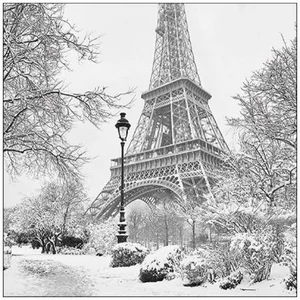 Szalvéta Ambiante Winter in Paris papírszalvéta 33x33cm,20db-os