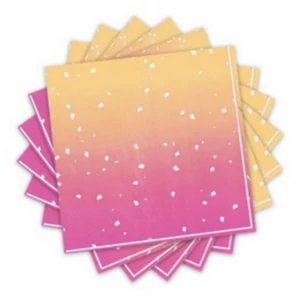 Szalvéta Party 33x33cm Rosegold Ombre színű, 16db/csomag