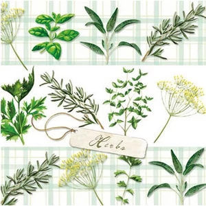 Szalvéta PPD Herbs 25x25cm, 3rétegű, 20db/csomag AMB.12509330