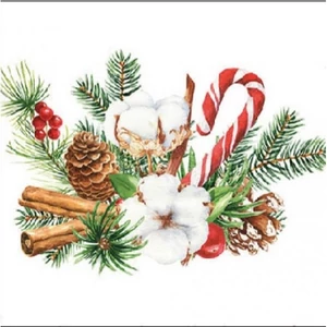 Szalvéta Ambiante Christmas arrangement papírszalvéta 25x25cm,15db-os
