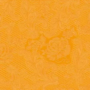 Szalvéta ppd Lace Embossed narancs 25x25cm 15lapos 3 rétegű