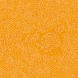 Szalvéta ppd Lace Embossed narancs 25x25cm 15lapos 3 rétegű