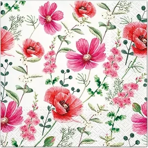 Szalvéta 33x33cm Tete á Tete 33x33cm, 20 db Virág mintás TL122300