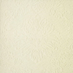 Szalvéta 33x33cm Ti-Flair 3rétegű 33x33 20lap/csom. dombornyomott damaszt hat. Luxury ivory 379103