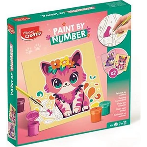 Számfestő készlet MAPED CREATI "Paint by number" cica és nyuszi