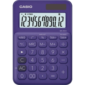 SzámoLógép Casio MS-20UC PL asztali számológép 12digites lila