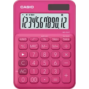 SzámoLógép Casio MS-20UC RD asztali számológép 12digites piros