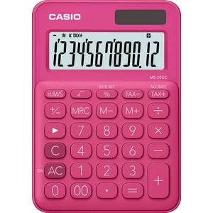 SzámoLógép Casio MS-20UC RD asztali számológép 12digites pink