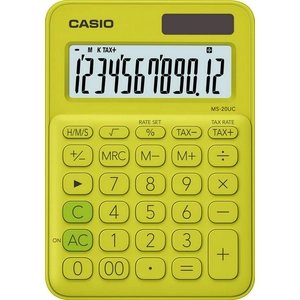 SzámoLógép Casio MS-20UC YG asztali számológép 12digites sárga