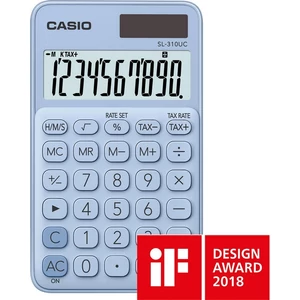 Számológép Casio SL-310UC LB 10digites zsebszámológép világoskék CASIO SL 310 UC Trendy Colours sorozat