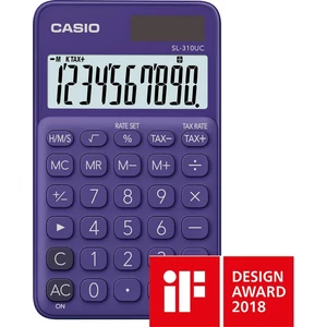 Számológép Casio SL-310UC PL 10digites zsebszámológép lila CASIO SL 310 UC Trendy Colours sorozat
