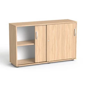 Szekrény 2 rendező magas tolóajtós polcos MAYAH Freedom SV-12" tölgy