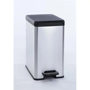 Szemetes pedálos 25l Curver, Slim Bin fekete-ezüst UCPESB24