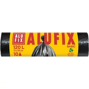 Szemeteszsák 120 l 10db 70x100cm 17 µ ALUFIX Economy fekete