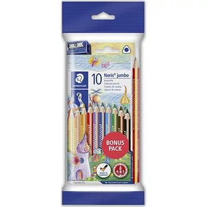 Színes ceruza 10+1 Staedtler Noris Club Jumbo háromszög 10+1színű Írószerek STAEDTLER 61 SET8
