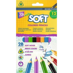 Színes ceruza 12 CFS Jumbo készlet Cool for School háromszögletű színesceruza készlet