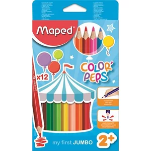 Színes ceruza 12 Maped Color'Peps Jumbo háromszögletű 12színű Írószerek MAPED 834010