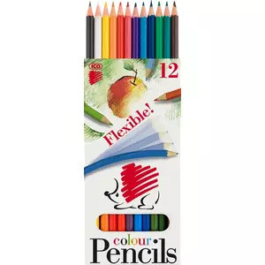 Színes ceruza 12 ICO Süni flexibilis/hajlítható iskolaszer- tanszer