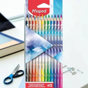 Színes ceruza 12 készlet Maped háromszögletű, Arctic jégvilág 12 különböző szín