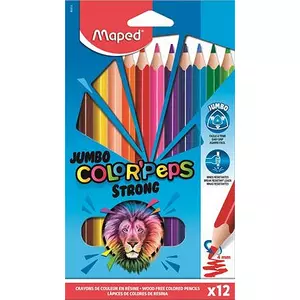 Színes ceruza 12 Maped Color'Peps Strong Jumbo háromszög 24szín Írószerek MAPED 863312