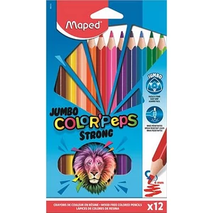 Színes ceruza 12 Maped Color'Peps Strong Jumbo háromszög 24szín Írószerek MAPED 863312