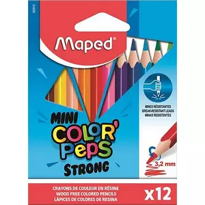 Színes ceruza 12 Maped Mini Color'Peps Strong háromszög 12színű Írószerek MAPED 862812