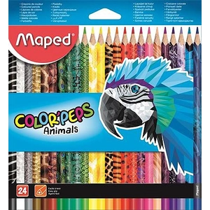 Színes ceruza 24 Maped Color`Peps Animal háromszögletű 24színű Írószerek MAPED 832224
