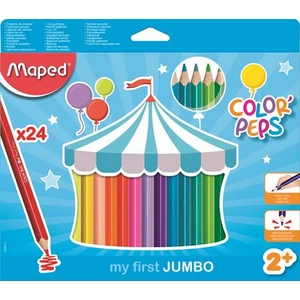Színes ceruza 24 Maped Color'Peps Jumbo háromszögletű 24színű Írószerek MAPED 834013