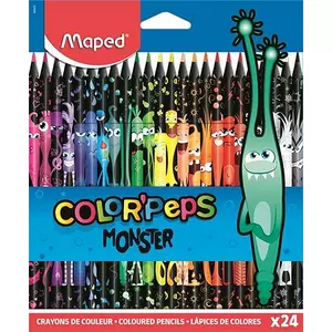 Színes ceruza 24 Maped Color'Peps Monster háromszögletű 24színű Írószerek MAPED 862624