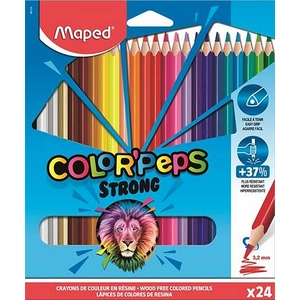 Színes ceruza 24 Maped Color'Peps Strong háromszögletű 24színű Írószerek MAPED 862724
