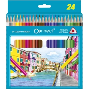 Színes ceruza 24db-os Connect háromszögletű Színes ceruzák