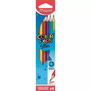 Színes ceruza 6 Maped Color'Peps háromszögletű 6színű Írószerek MAPED 832002