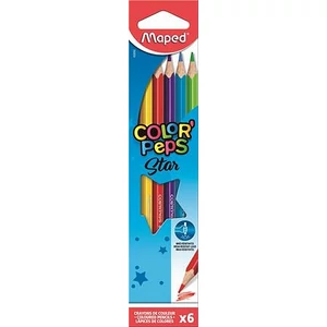 Színes ceruza 6 Maped Color'Peps háromszögletű 6színű Írószerek MAPED 832002