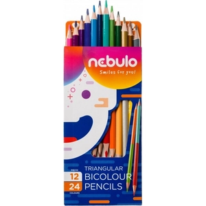 Színes ceruza Nebulo 12 duplavégű