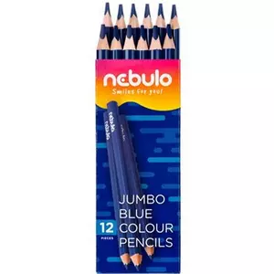Színes ceruza Nebulo Kék háromszögletű Jumbo