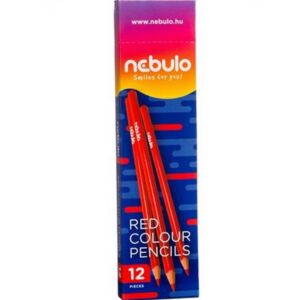 Színes ceruza Nebulo Piros Háromszögletű
