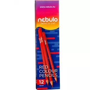 Színes ceruza Nebulo Piros Háromszögletű Jumbo