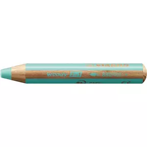 Színes ceruza Stabilo kerek, vastag, Woody 3 in 1 Pastel pasztell kék