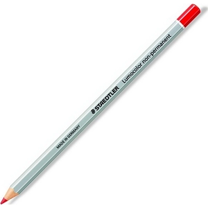 Színes ceruza Staedtler Lumocolor mindenre író, lemosható piros Írószerek STAEDTLER 108-2