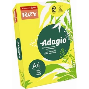 Színes másolópapír Rey Adagio A4, 160gr intenzív sárga 250ív/csom